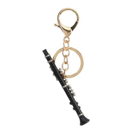 MoonEmbassy Miniature Clarinet Musical Instrument Gift Key Holder with Clarinet Case
