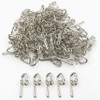 Hooks Pencil Pleat Heavy Duty Silver Hooks Metal Header Tape