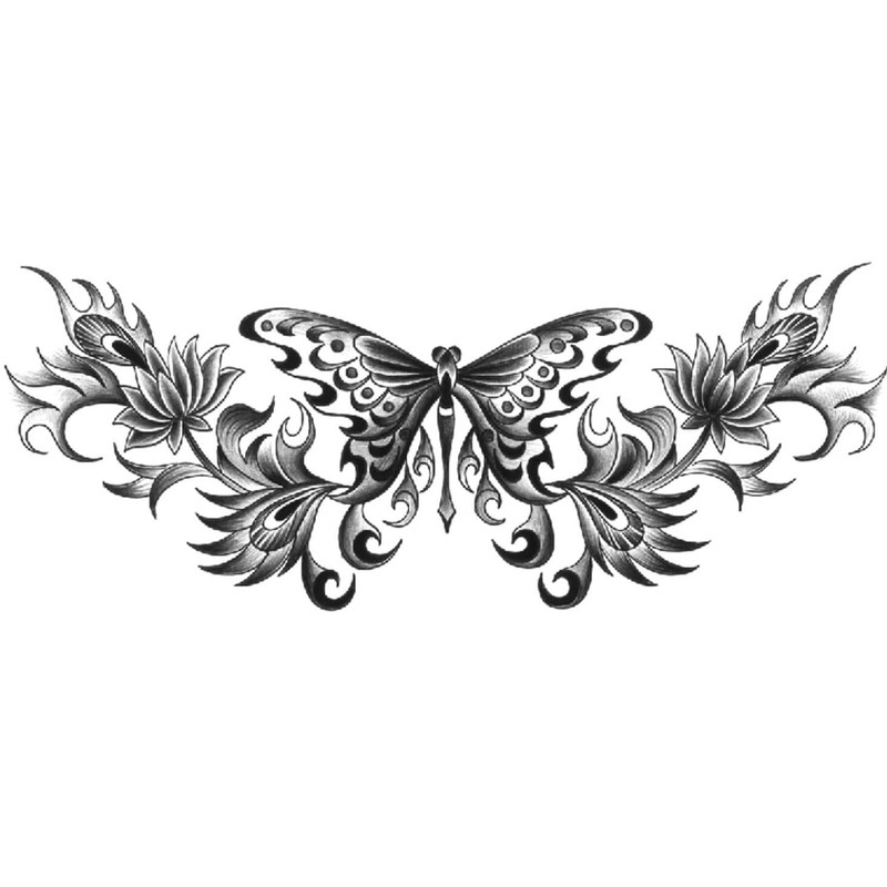 XQB Butterfly Tattoo Chest Tattoo Underboob Tattoo Festival Tattoo Set