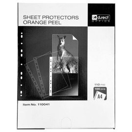 D.RECT Pack of 100 Document Wallets with Flap 110 µm/Mic/Micron Thickness 0.110 mm A4 Cardboard Packaging Grained