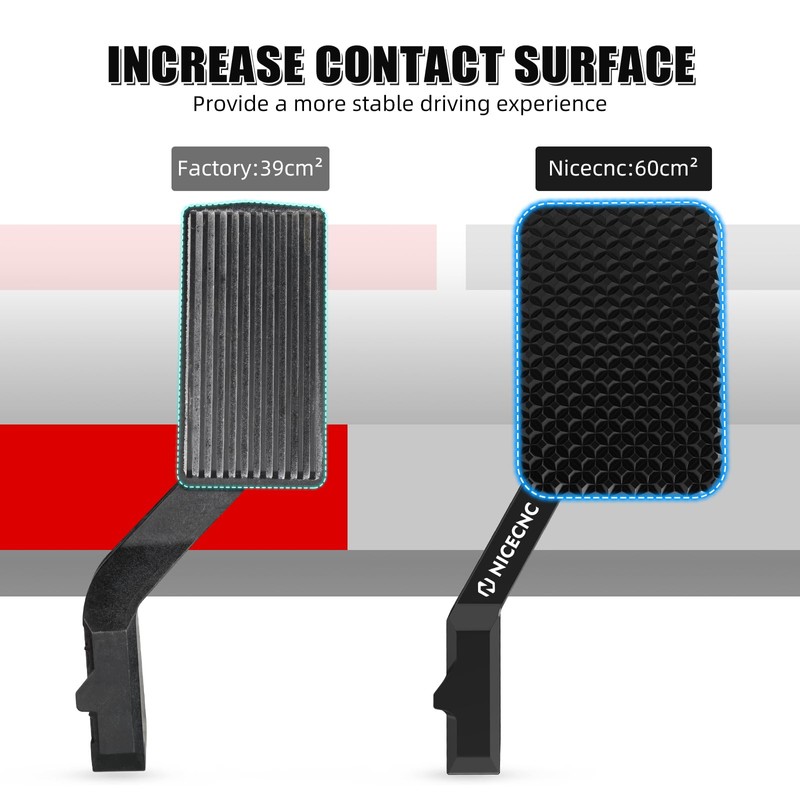 NICECNC Accelerator Pedal Extender Billet Compatible with Can Am X3