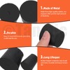 Tanstic 32pcs Solid Rubber Stoppers 13 Assorted Sizes 000#-10# Tapered