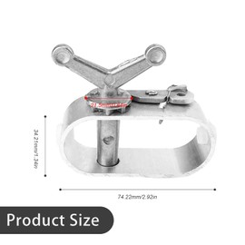 HERKINDNESS Wire Tensioner, 4 Pieces Aluminium Alloy Rope Tensioner Pool Cover, Turnbuckle for Rope, Pool Cover, for Swimming Pool Tarpaulins, Parasols, Camping Tents