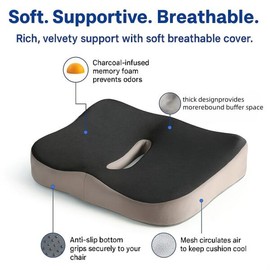 1pc 메모리 시트 쿠션 세탁 그레이 가능한 폴리에 인체공학적 그린 3D 지원 라이트 1pc Memory Foam Cushion Washable Gray Ergonomic Green 3D Support Light [Grey]