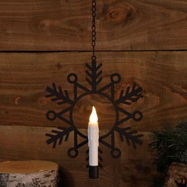 Noma Hanging Snowflake, Black, 29 cm (Pack of 1)