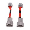2PCS Headlight Conversion Adapter Wiring Harness Dustproof Fit for 350z