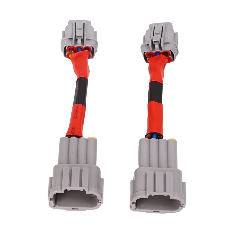 2PCS Headlight Conversion Adapter Wiring Harness Dustproof Fit for 350z