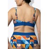 Ulla Popken Bikini con Fantasia a Quadri, Coppe morbide e