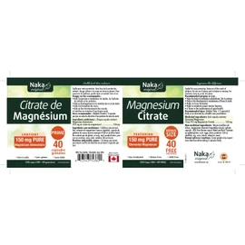 Naka Magnesium Citrate 150 mg - 220 capsules (180 + 40 FREE)