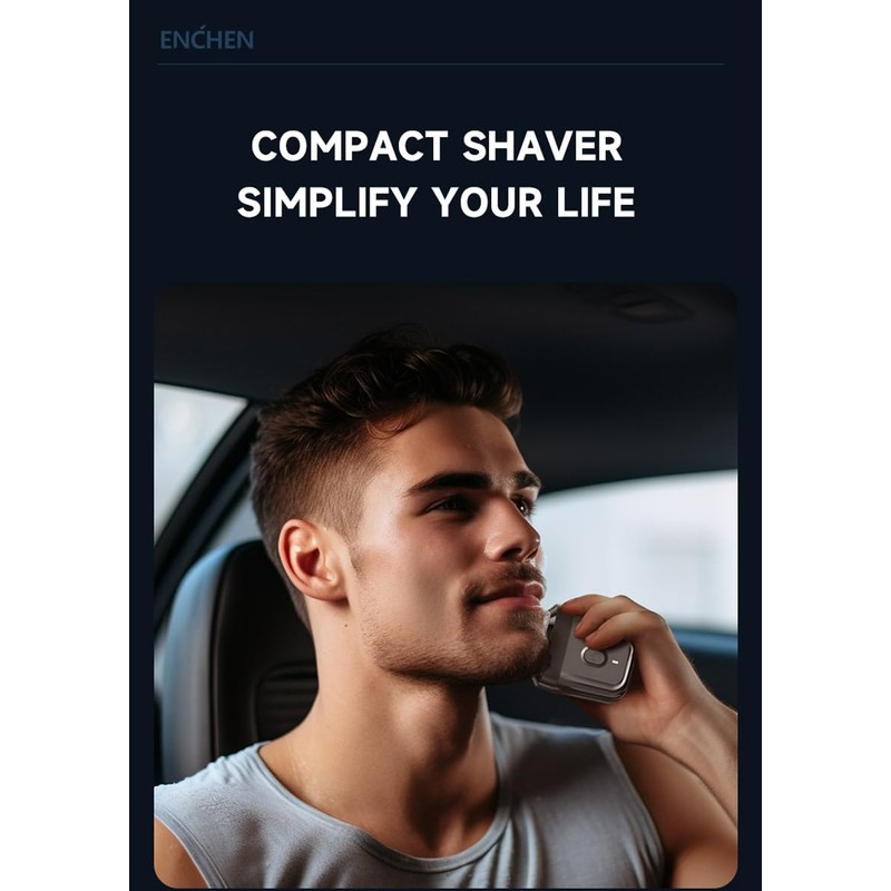 ENCHEN 電動シェーバー 電気シェーバー ミニ mini6 シェーバー 充電式 メンズシェーバー 回転式 髭剃り