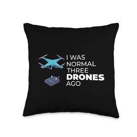 Drone Flying RC Camera Quadcopter Racing Pilot Throw Pillow