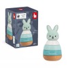 Janod Stacking Rabbit Made of FSC Wood, 4 Pieces for