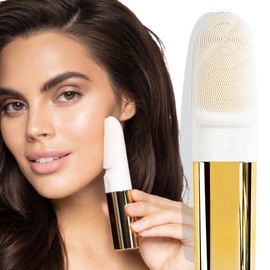 DARCASE CRISTÁL – A Luxury Facial Cleansing Brush. Dual Function - Deep Cleansing with Silicone Bristles & Heated Eye Massage