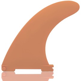 Anfyko Paddleboard Fin Replacement - Quick Install, Enhanced Nylon Fiberglass, Classic Curved Design - Center Fin for Inflatable SUP Stand Up Paddle Board (1P Apricot Yellow)