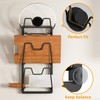 FEZHI pot lid organizer Rack, 3-tier adjustable and removable Pot