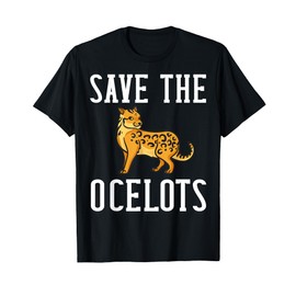 Ocelot Animal Gift Cute Funny Wild Cat Men Women Kids T-Shirt