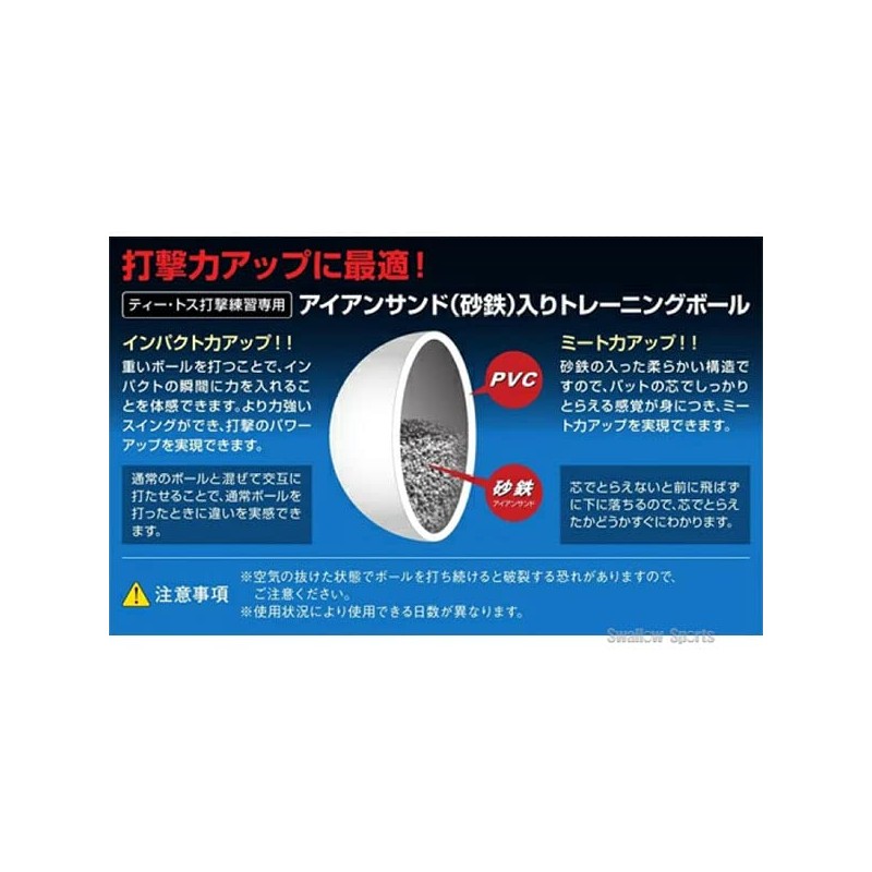 ZETT(ゼット) アイアンサンド(砂鉄)入トレーニングボール 1個 BB450S 450g