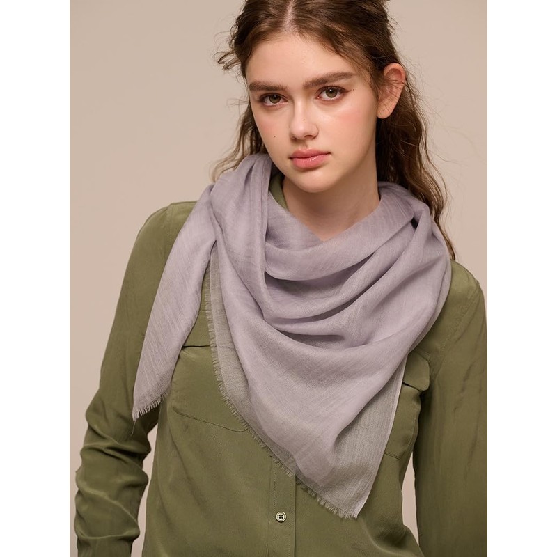 Prettystern Women's 100% Cashmere Feather Light Ring Neckerchief Made of