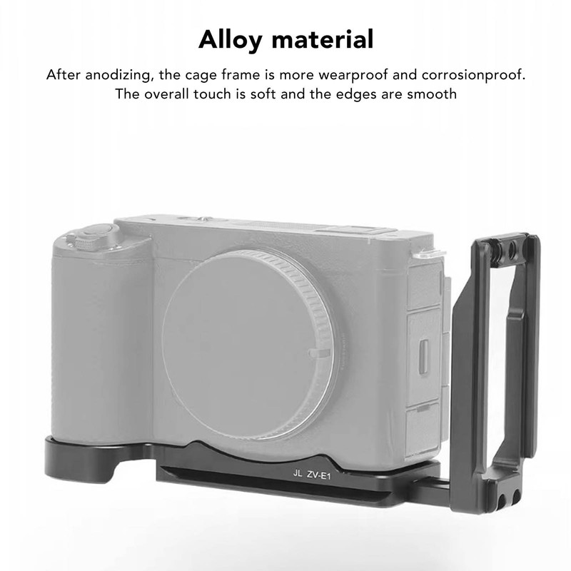Camera Vertical Quick Release Plate L Bracket for ZV E1