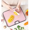 VIVLLEN Double-Sided Plastic Chopping Board, Cutting Board with Hanging Hole