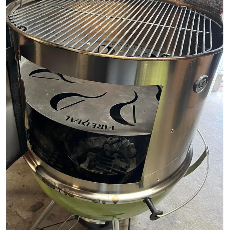 FireDial Baffle Plate Heat Management System for Charcoal BBQ and