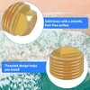 CKANDAY 4Pcs 1/2" NPT Solid Brass Boat Drain Plugs, Gold