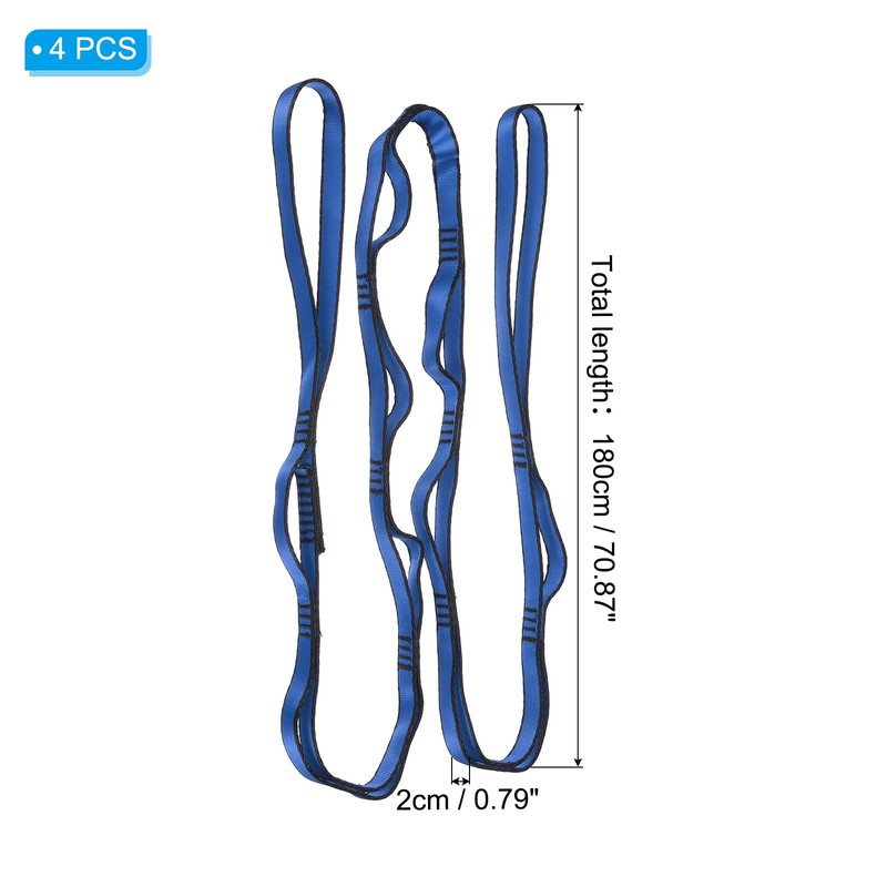 PATIKIL 71 Inch Daisy Chain Straps, 4 Pack Strong Climbing