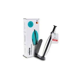 vetene® Zewa Kitchen Roll Holder without Drilling [One Handed Tear Off] - Stainless Steel Black - with Roll Stop - Kitchen Roll Holder Black - Zewa Roll Holder - Kitchen Roll Holder Wall