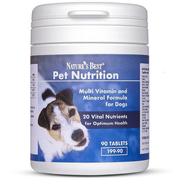 Natures Best Multi Vitamin and Mineral for Dogs, Contains 22