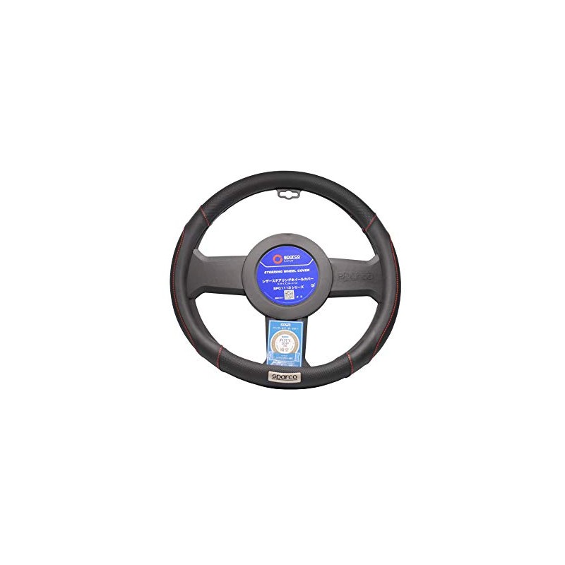 Sparcocorsa SPC1113BKJ_S Sparco-CORSA Steering Wheel Cover, Small, Black
