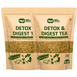 Detox and Digest CCF Tea with Ginger, Turmeric and Licorice Tea 8 Ounces (Pack of 2)