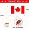 Canada Desk Small Flag Set 5x8 Inch, Mini Canadian Desktop