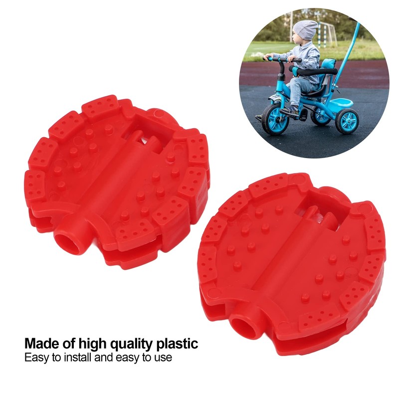 Kids Tricycle Pedal, Replacement Kids Bike Pedal 2 Pcs Plastic