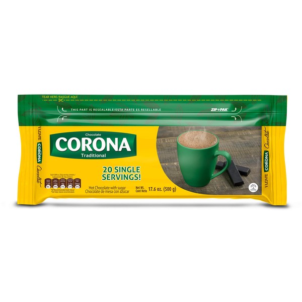 Corona Sweet Traditional Chocolate Bars | Resealable Packaging | No