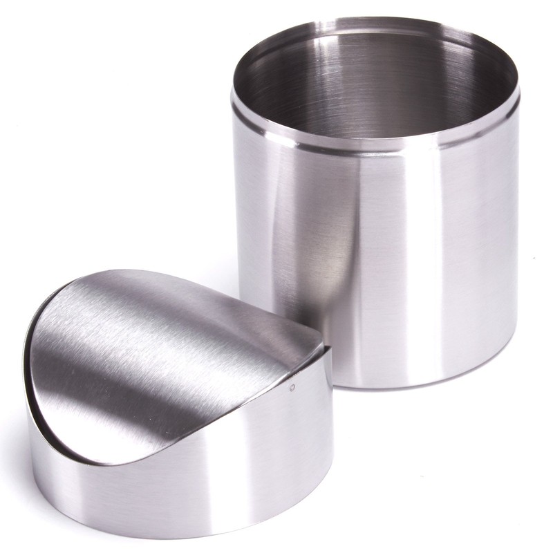 Tabletop Food Bin Table-top Waste Rubbish Bin Stainless Steel 1.2