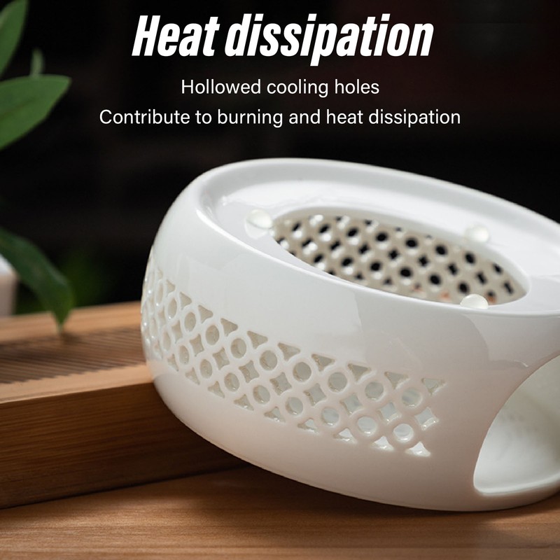 Ceramic Teapot Warmer Hollowed Pad Concave Bottom Practical Multifunction Teapot