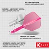 Target Darts K Flex Integrated Dart Flights And Shafts, No.6
