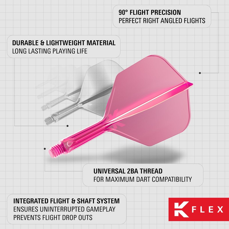 Target Darts K Flex Integrated Dart Flights And Shafts, No.6