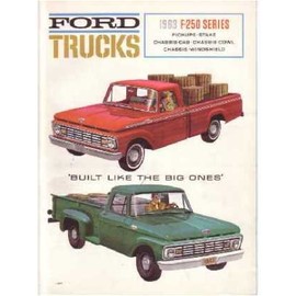 1963 FORD F250 TRUCK Sales Brochure Literature Book