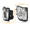 KUAFU Fog Lights Assembly Compatible with 2006-2010 Lexus IS250 IS350