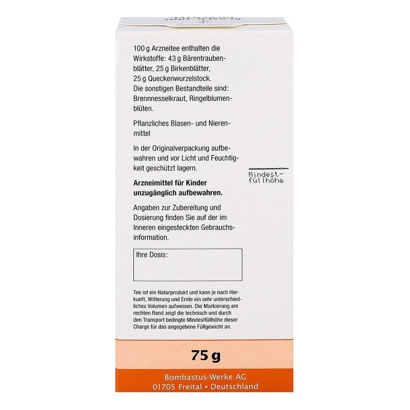 Bubble and Kidney Tea Bombastus 75 g