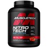 Whey Protein Powder MuscleTech Nitro-Tech Whey Protein Isolate & Peptides Protein + Creatine for Muscle Gain Muscle Builder for Men & Women Sports Nutrition Strawberry, 4 lb (40 Servings)