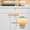 CHENRONGWEI 4Pcs Convenient Handle Solid Wood Cabinet Simple Install Wooden
