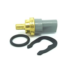 Grey 2 pin Water Coolant Temperature Gauge Sensor 06A919501A Temp Sender Clip & O ring Compatible with VW Group Vehicles Skoda SEAT etc.