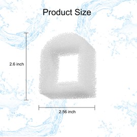 Pet Fountain Filter Replacement, Compatible with Multiple Pet Water Dispensers Water Bowl (16 Carbon Filters+16 Foam Filters)