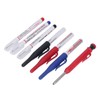 Carpenter Pencil Marker Set Multifunctional 6 Long Nib Deep Hole