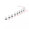 Shuokecrafts 50 Sets 3mm Length Metal Snap Rivets Chicago Screw,