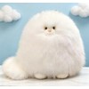 White Cat Stuffed Animals Pillow Cute Decorative Pillows for Bed