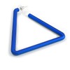 Large Blue Triangular Hoop Style Earrings - 65mm Tall