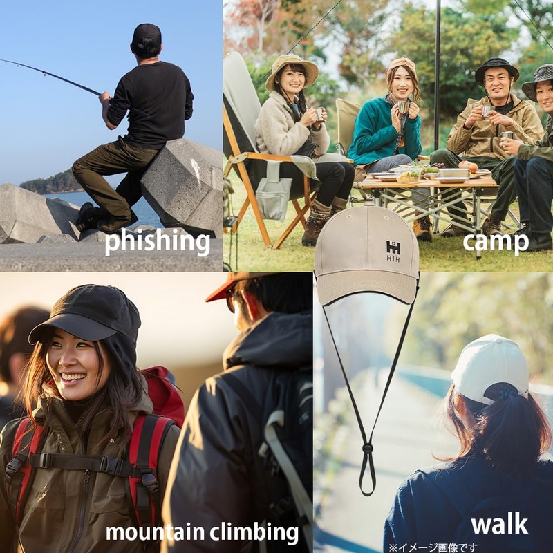 HIH Hat Clip, Chin Strap Type that Does Not Fly